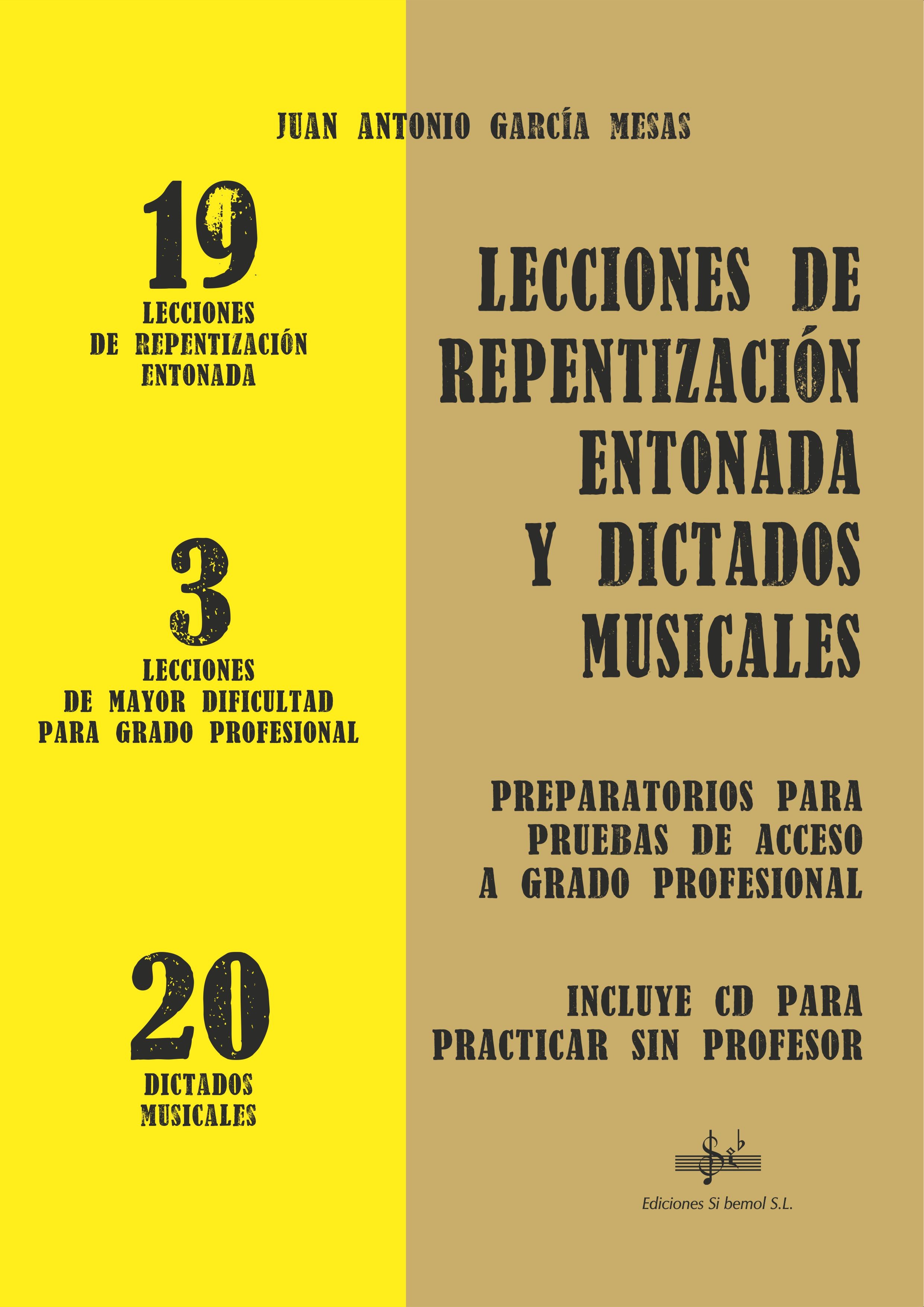 Lecciones de Repentización Entonada y Dictados Musicales (audio en APP)