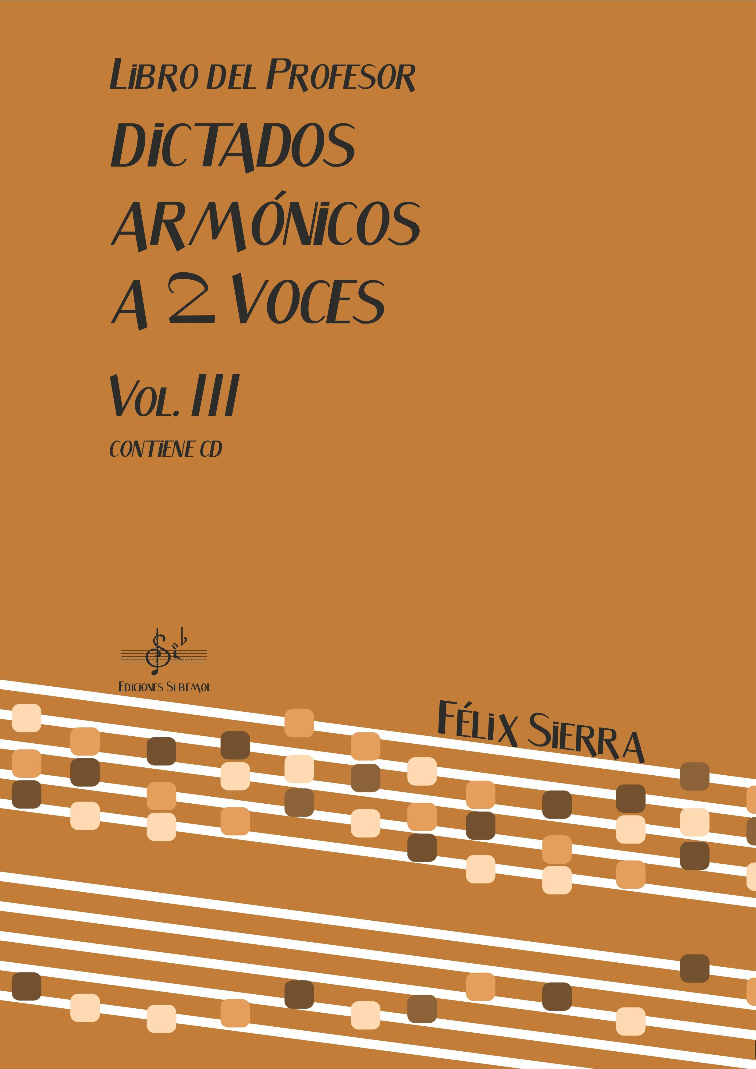 Dictados Armónicos a 2 Voces Vol.III Libro del profesor